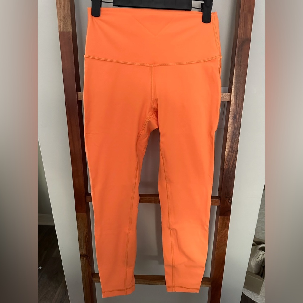 lululemon Wunder Under High-Rise Tight 25” | Size 6 | Orange